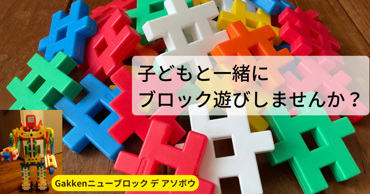 Gakkenニューブロック「たっぷりセット」を購入して、子どもと一緒に